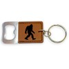 Hip Flask Plus Keychain - Bottle Opener - Bigfoot Sasquatch
