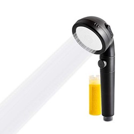 Original StoneStream EcoPower Shower Head System â Spa Like Ionic Vitamin C Filter to Soften Water, Increase Pressure & Save Water â Showerhead With 3 Spray Settings â Matte Black