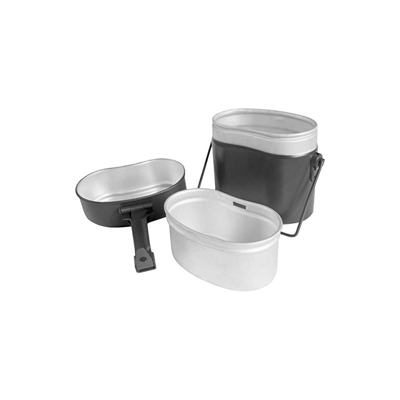 normani German Armed Forces Aluminium Cookware Black