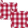 REDBEST Pot Holder Pack of 2 Cotton Red Size 20