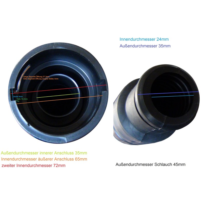 Replacement Hose Suction Hose 3 m Long Suitable for Hitachi