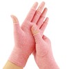 AovYoo Finger Supporter, Joint Compression, Pressure Fingerless Gloves, Pink, Elastic,