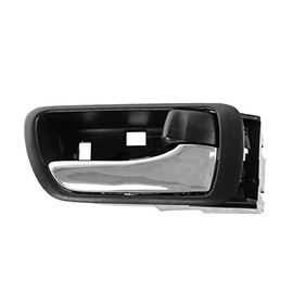 TRQ Right Interior Door Handle Chrome & Black Passenger Side Compatible with 2002-2006 Toyota Camry