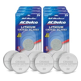ACDelco 6-Count CR2032 Batteries, Lithium 3V Coin Cell Button Battery Pack for Watch and Small Electronics, 5 Year Shelf Life