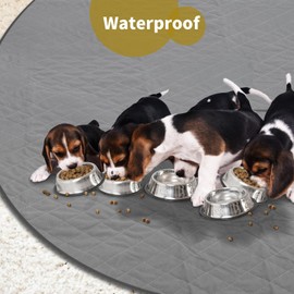 CoolShields Washable Round Puppy Dog Pee Pad, 65" Extra Large, Waterproof Whelping Training Mat for Playpen Crate, Floor, Bed,Sofa and Trunk [Premium Fabrics That can be Used by Humans]