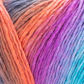 YarnArt Ambiance Gradient Yarn – Soft, Multicolored, Self-Striping Knitting & Crochet Yarn for Shawls, Blankets, Sweaters & DIY Craft Projects, 100g (250m) (167)