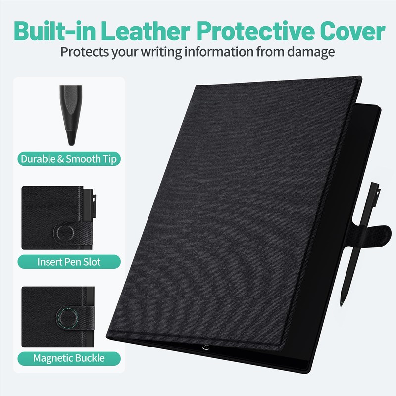LCD Writing Tablet for Adults: 11.5 Inch with Leather Case