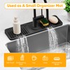 17.7'' Folding Faucet Mat for Kitchen Sink Splash Guard[7° Slope