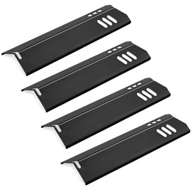 GRACIRI Grill Replacement Parts 15 Inch Heat Plates for Dyna-Glo Dgf493Bnp, Dgf510Sbp, Backyard BY15-101-001-02, BY13-101-001-13, Uniflame GBC1059WB, Easy Clean, Porcelain Steel 4 Pack