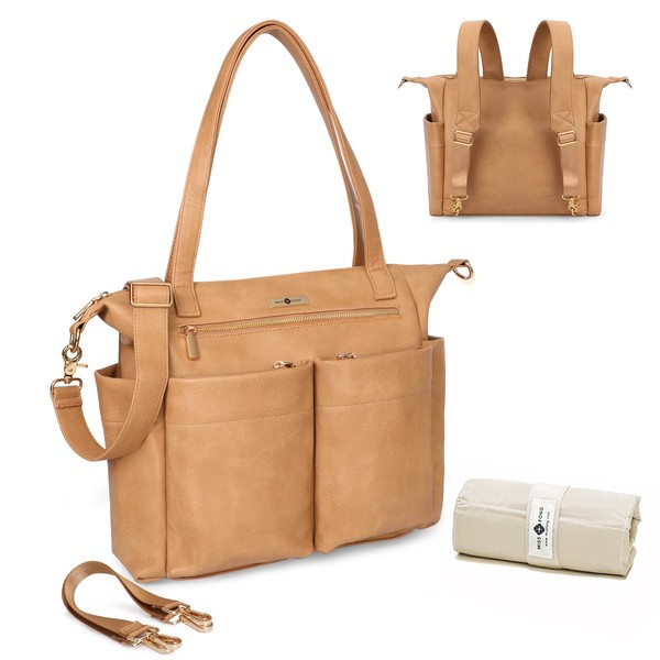 miss fong Diaper Bag Tote Baby Bag Leather Diaper Bag