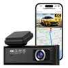 Miofive Smart GPS Dash Cam, 2160P UHD Car Dash Camera,