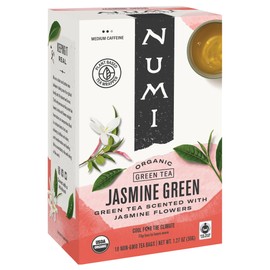 Numi Tea Green Tea, Organic Jasmine, 18 Bags