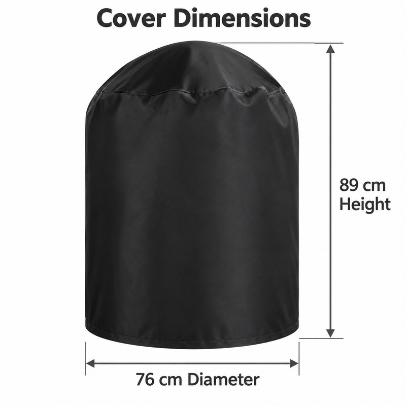 Waterproof BBQ Grill Cover, Black Oxford Fabric Outdoor Gas Grill