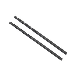 CoCud 6542 High Speed Steel Twist Drill Bits, 1.7mm Diameter 42mm Length, Black Oxide Straight Twist Jobber Drill Bit - (Applications: for Metal Woodwork Plastic Aluminum), 2-Pieces