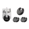 WULALACK Outdoor Combination Lock，4 Digit Discus Combination Padlock,Heavy Duty Combo