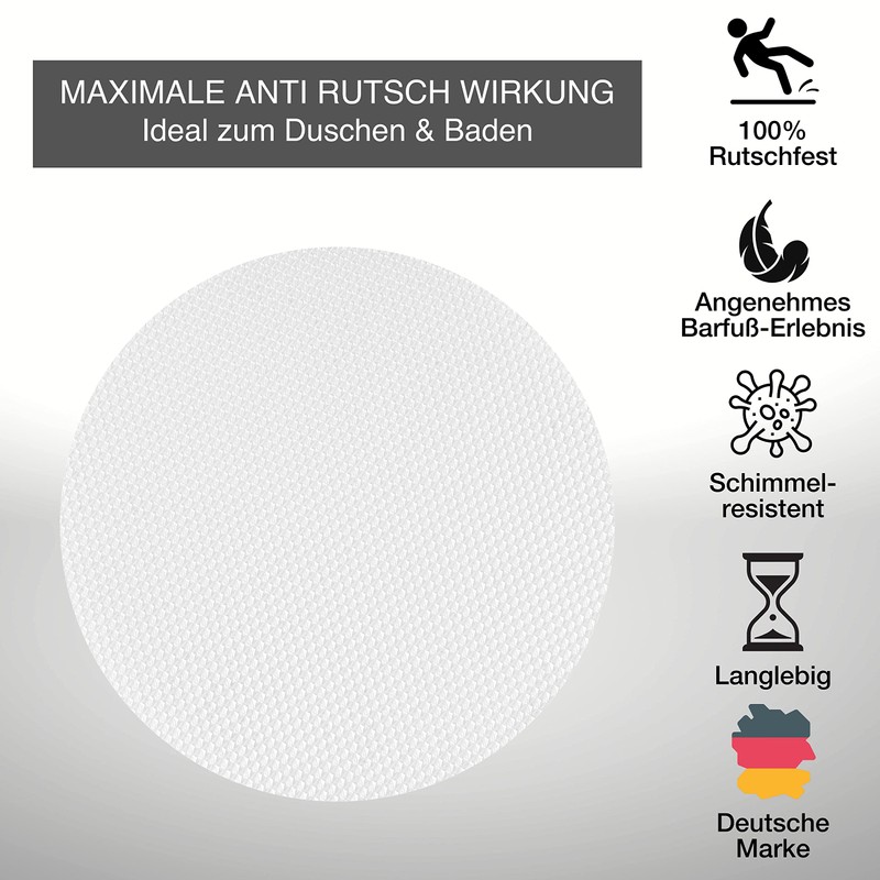 VMbathrooms non-slip stickers for bath & shower, round