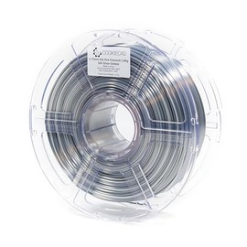 COOKIECAD Silk Silver Ombre (Silver -> Light Silver Gradient) PLA 3D Printer Filament 1.75mm 1kg