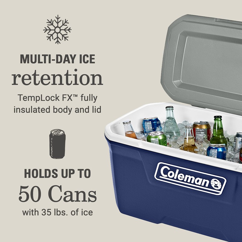 Coleman Classic Series Insulated Portable Cooler, Leak-Resistant Outdoor Hard Cooler