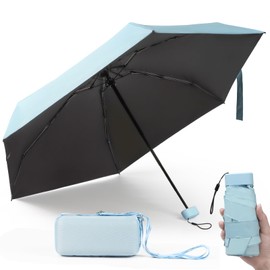 Parasol, UV Protection, 100% Light Blocking, Compact Mini Folding Umbrella, Men's, Women's, Lightweight, Folding Umbrella, For Both Sunny and Rainy Weather, UV Blocking, Heat Blocking, Windproof,