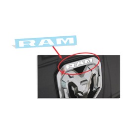 Reflective Concepts - RAM Tailgate Lettering Inlay Decal Sticker - 2019-2024 Ram (Except Classic and TRX) - (Color: Gloss White)