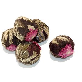 Green Flowering Artisan Tea Volcano Flower Burst 15 Tea Balls by TeaCakes of Yorkshire