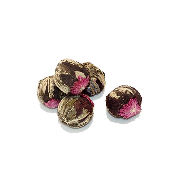 Green Flowering Artisan Tea Volcano Flower Burst 15 Tea Balls