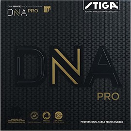 STIGA 1712030121 Table Tennis Rubber, Tension Type, Soft Backing, DNA Pro H, Black, Extra Thick