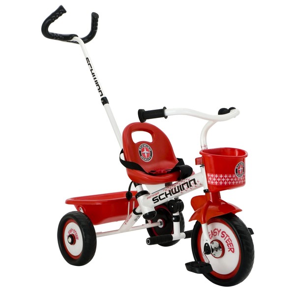 Schwinn Easy Steer Tricycle, Red/White, 8"
