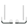 Sebnux Galvanized Steel Adjustable Boat Trailer Guide with PVC Pipes