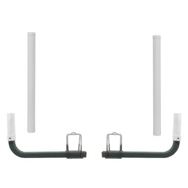 Sebnux Galvanized Steel Adjustable Boat Trailer Guide with PVC Pipes for Ski Boat Fishing Boat, Sailboat Trailer (White)