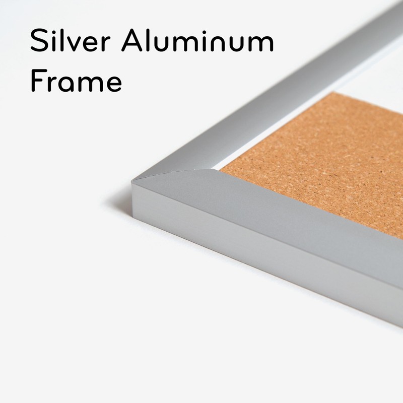 U Brands Magnetic Dry Erase 4-in-1 Calendar White Board, 24"