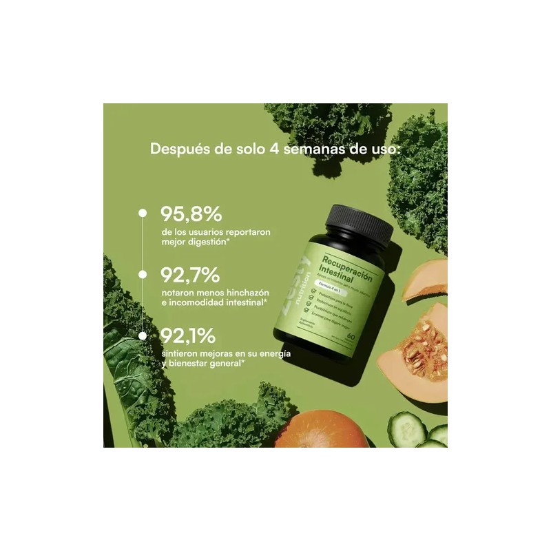 Zesty Nutrition Limpieza Días Pro Recuperación Intestinal Paquete Frascos Fórmula