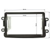 tomzz Audio 2409-017 Double DIN Radio Faceplate Compatible with Dacia