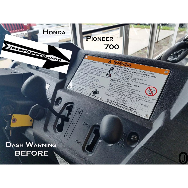 jocartsparts.com Honda Pioneer 700 ABS Plastic Dash Cover Plate With