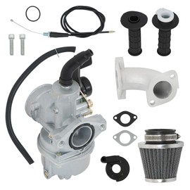 WFLNHB 48mm Carburetor with Air Filter Intake Throttle Cable Include Handle Grip Replacement for Honda CRF70F 2004-2012 XR70R 1998-2003