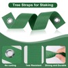 Jevrench 150 PCS Tree Stake Straps, Nylon, Green, Perfect for