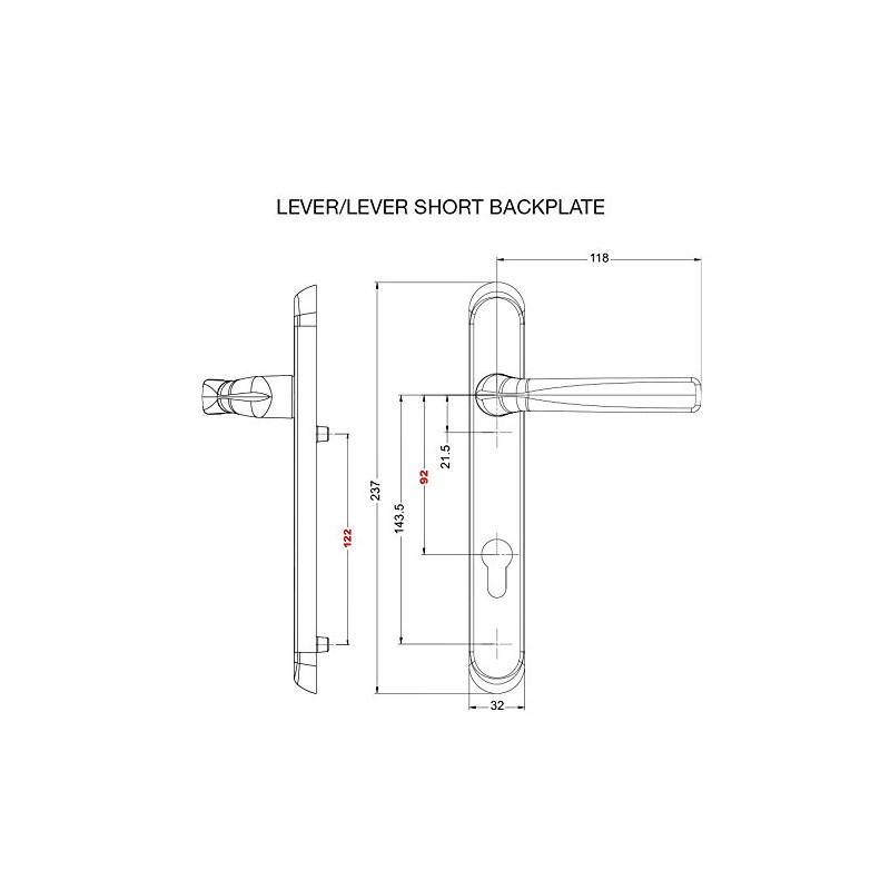 Avocet Affinity DHAFWHLLSA Lever Sprung Door Handle Set, White, Fixings