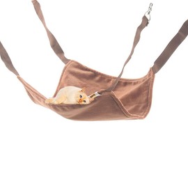 emours Hammock Cage Bed for Cat Kitten Ferret Hamster Guinea Pig Mice Gerbils Rat Chinchilla Small Pet (M (19.6 x 14.1 inch)