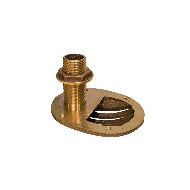 GROCO 3/4" Bronze Combo Scoop Thru-Hull w/Nut
