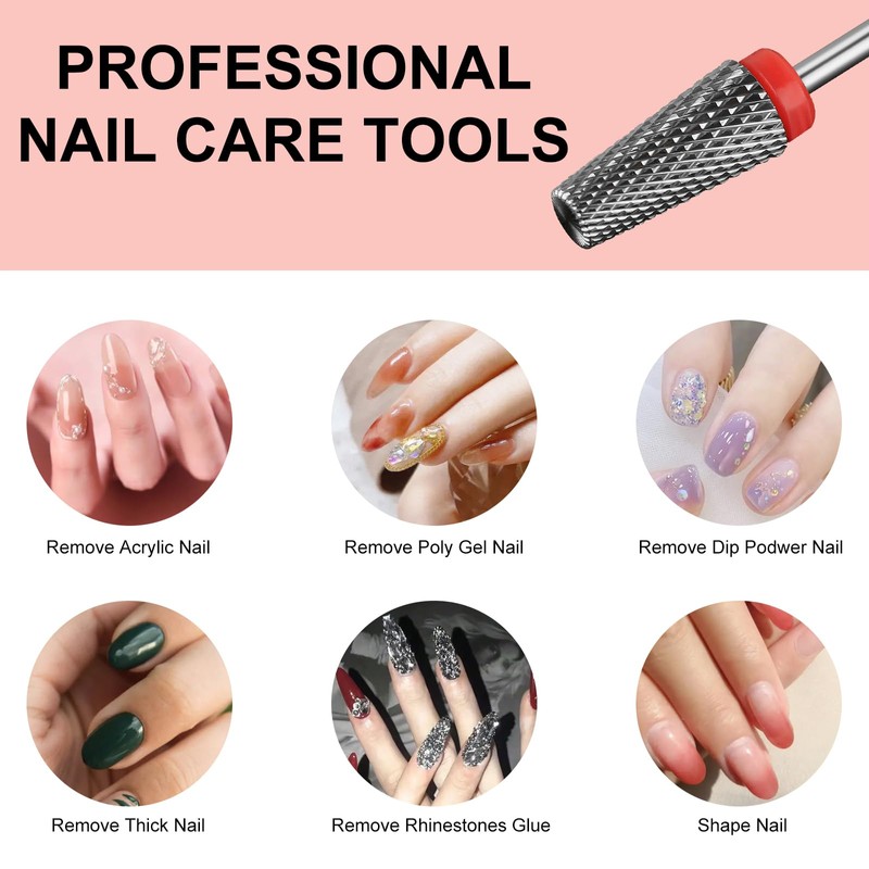 C12rtive 5-in-1 Tungsten Carbide Nail Cutter Bit, Cuticle Nail Cutter