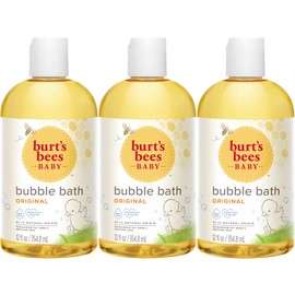 Burt's Bees Baby Bubble Bath Set, 2-in-1 Natural Origin Plant Based Formula for Sensitive Skin, Original Fresh Scent, Tear-Free, Pediatrician Tested, 3 Travel Size Bottles, 36 oz (12 oz 3-Pack)