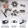 Pack of 20 D Ring Stud Screw Head with Screw,
