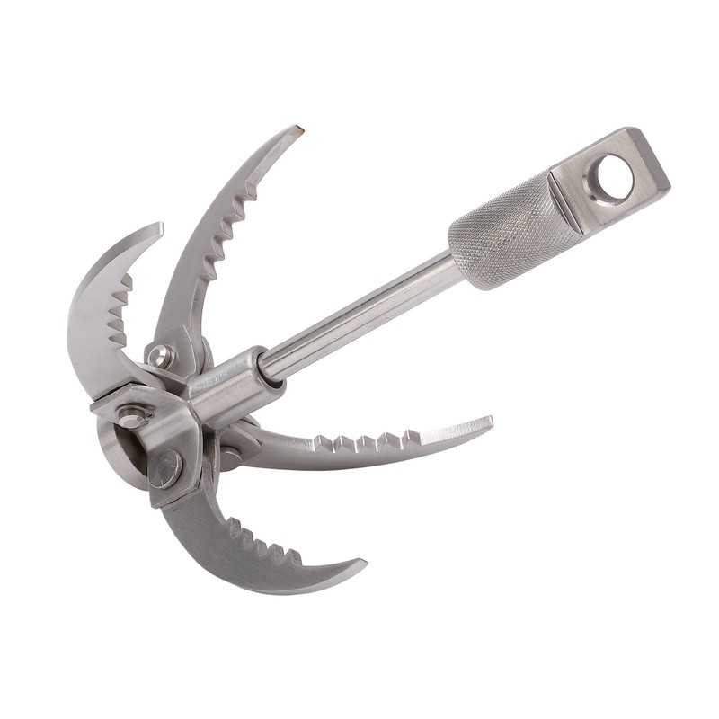 Outdoor Survival Hook Stainless Steel Foldable Climbing Grappling Hook for