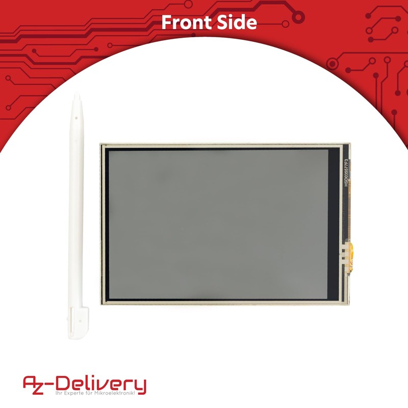 AZDelivery RPi Touch Display HAT 3.5 Inch - Display with