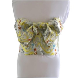 CAMDOM Japanese Traditional Kimono Pre-tied Bow Sakura Obi Belt Sash Yukata Robe Accessories