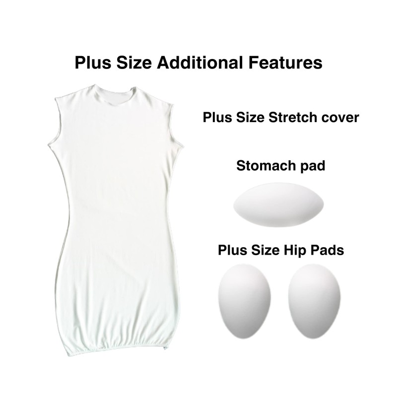 Pro Modular Dress Form Padding Plus Size Kit (24 Pieces)