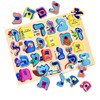Rite Lite Alef Bais Puzzle Learn the Alef Beis, Pink,
