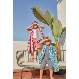 Bibu Antimicrobial Microfibre Towel with 20% Recycled Plastic Bottles, Blue, 130 x 75 cm