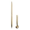 Tiosen Gold Metal Ballpoint Pen with Round Desk Stand, For