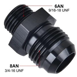 EVIL ENERGY 8AN Flare to AN6 ORB Male O-Ring 4PCS Fitting Adapter 4PCS